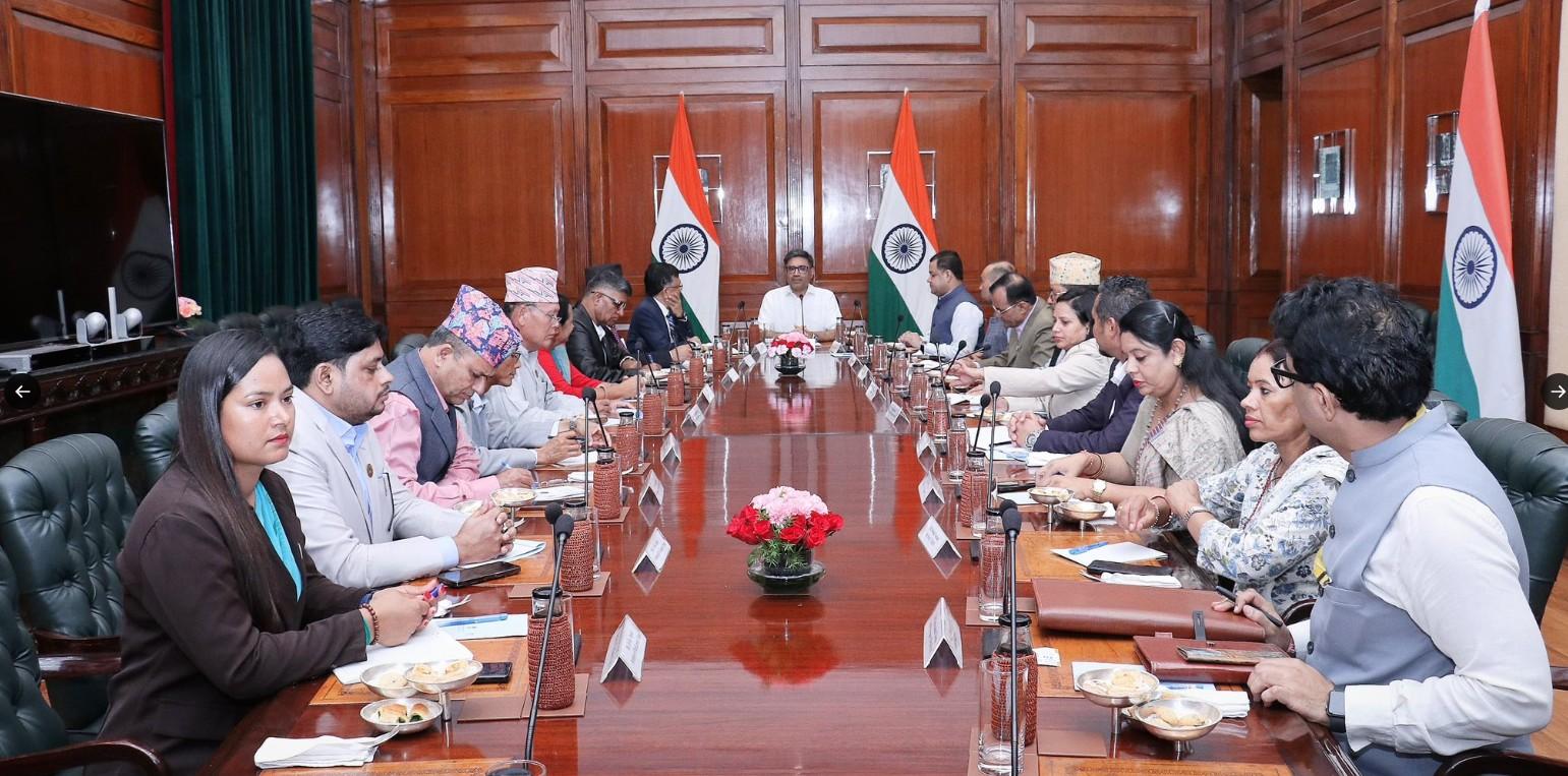 Visiting parliamentary delegation from Nepal calls on FS Misri, explores further partnerships