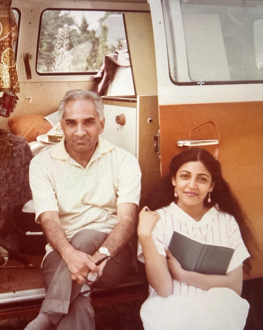 Deepti Naval drops a fond memory with her father from their Europe getaway
