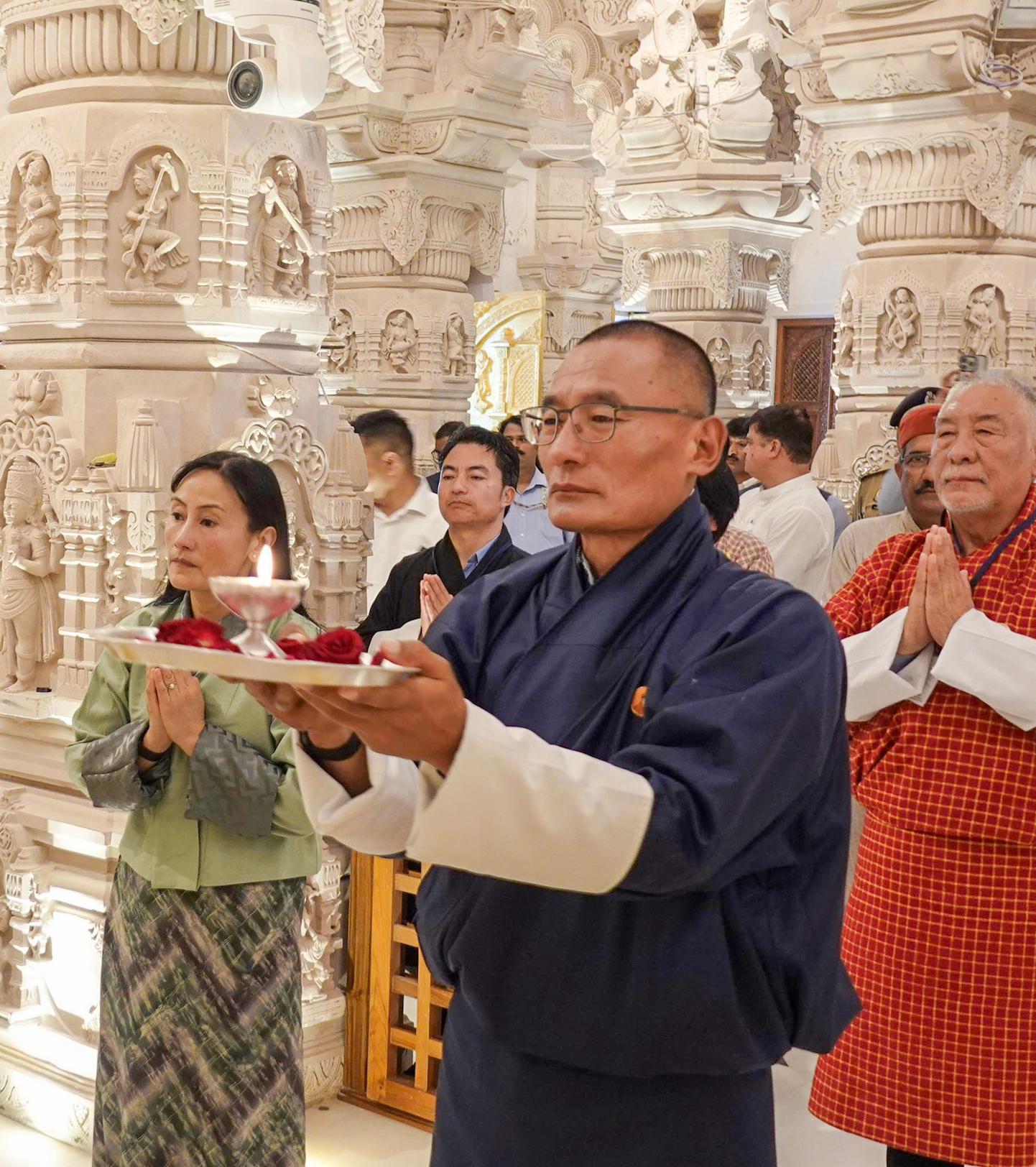 Bhutan PM Tshering Tobgay visits Ayodhya’s Ram Temple with wife