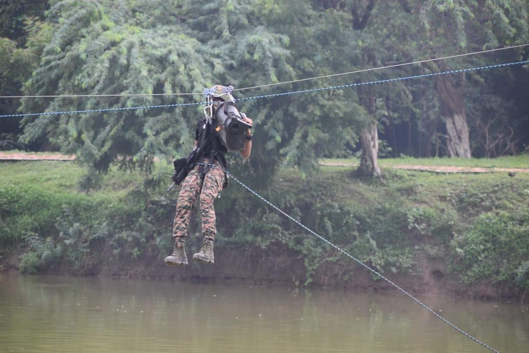 Aquatic manoeuvres dominate Watermanship Training by Army’s Shatrujeet Brigade