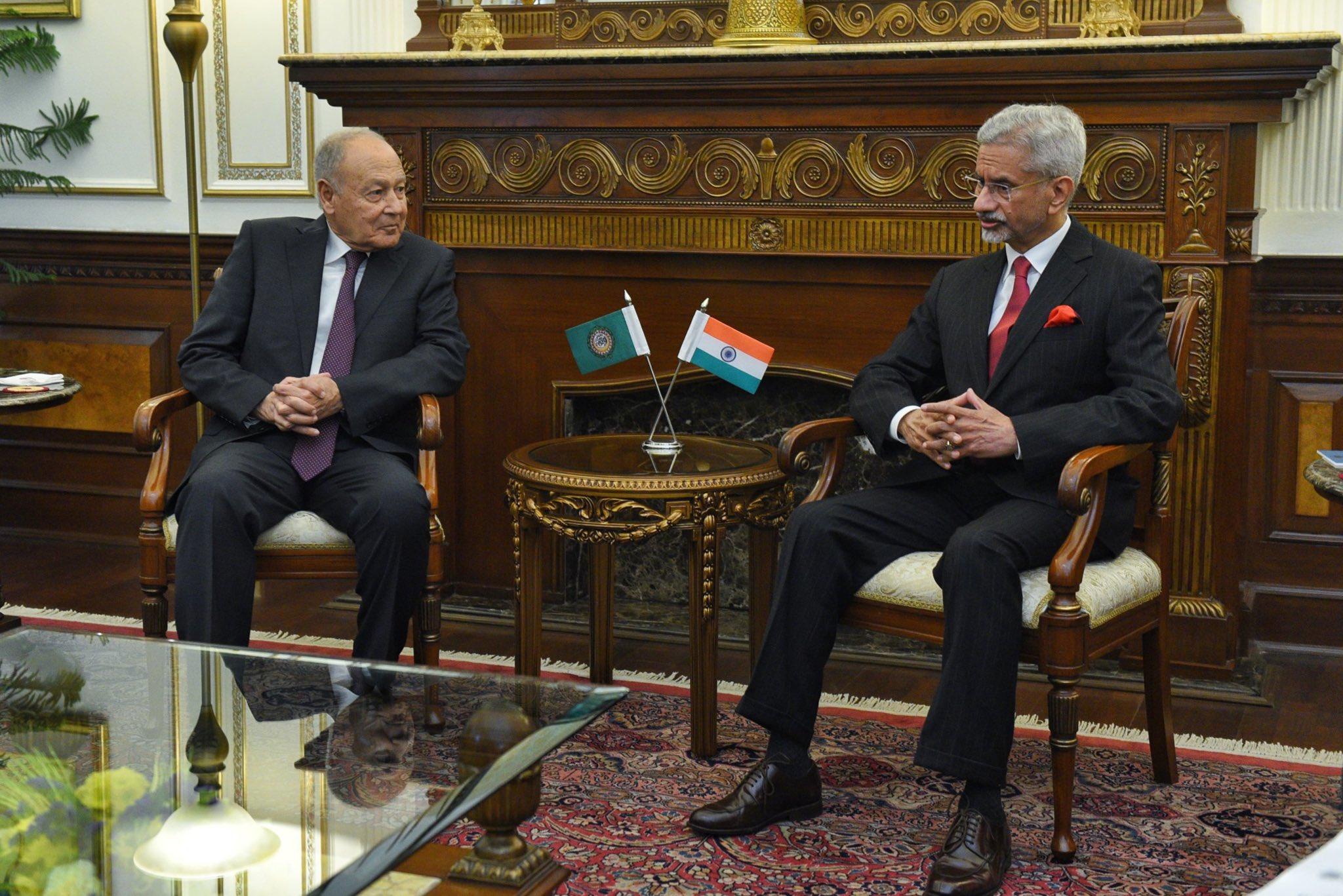 EAM Jaishankar, Arab League chief discuss strengthening cooperation