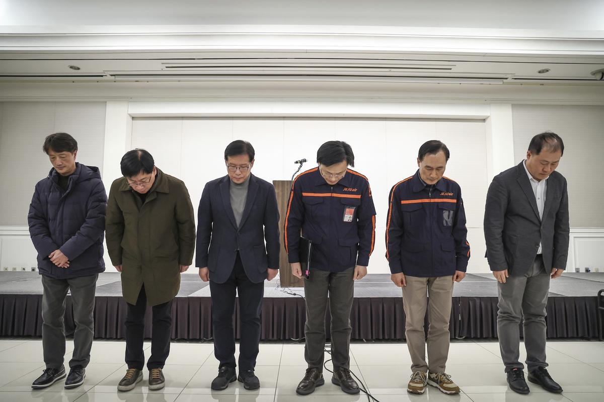 Jeju Air CEO following plane crash in South Korea