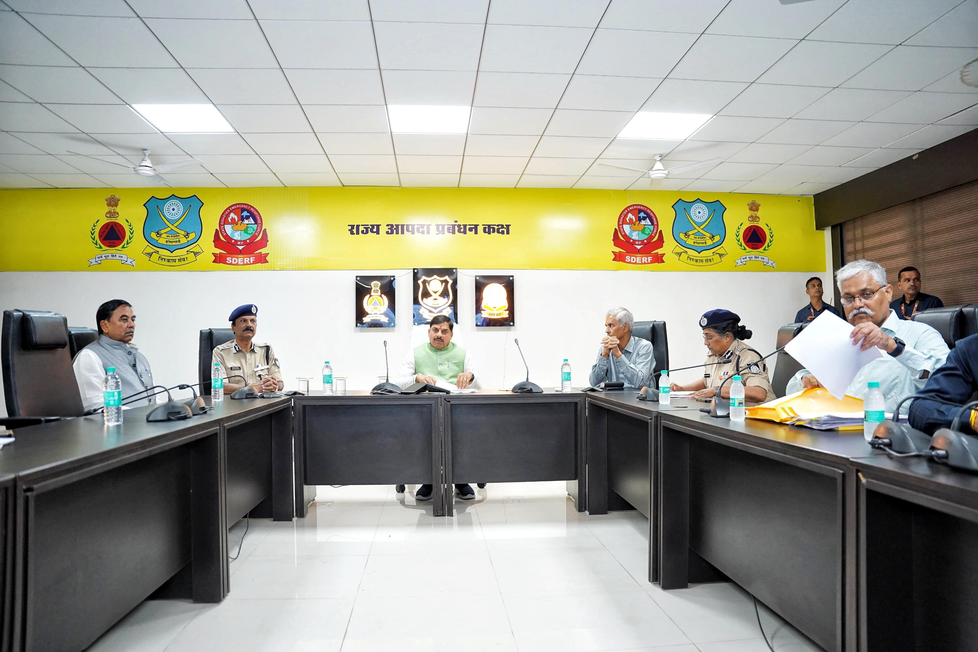 MP rainfall: CM Yadav reviews situation at state command centre, says over 2,900 people rescued