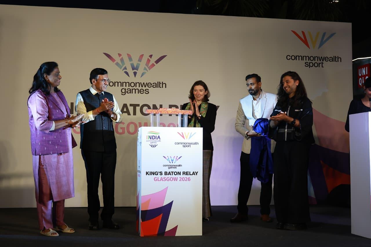 Sports Minister Dr. Mandaviya kicks off King’s Baton Relay for Glasgow 2026 Commonwealth Games