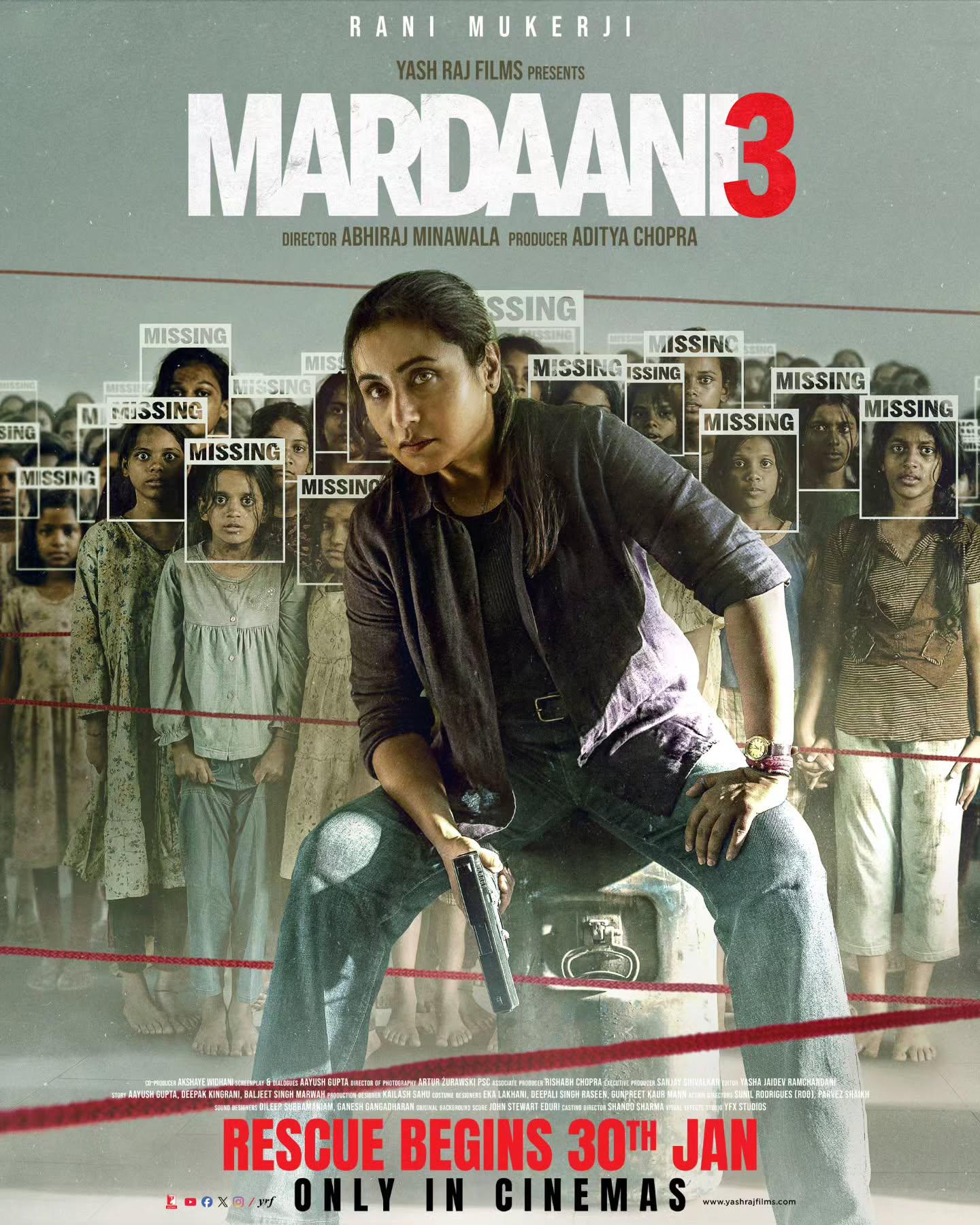 Yash Raj Films prepones Rani Mukerji starrer Mardaani 3 to January 30