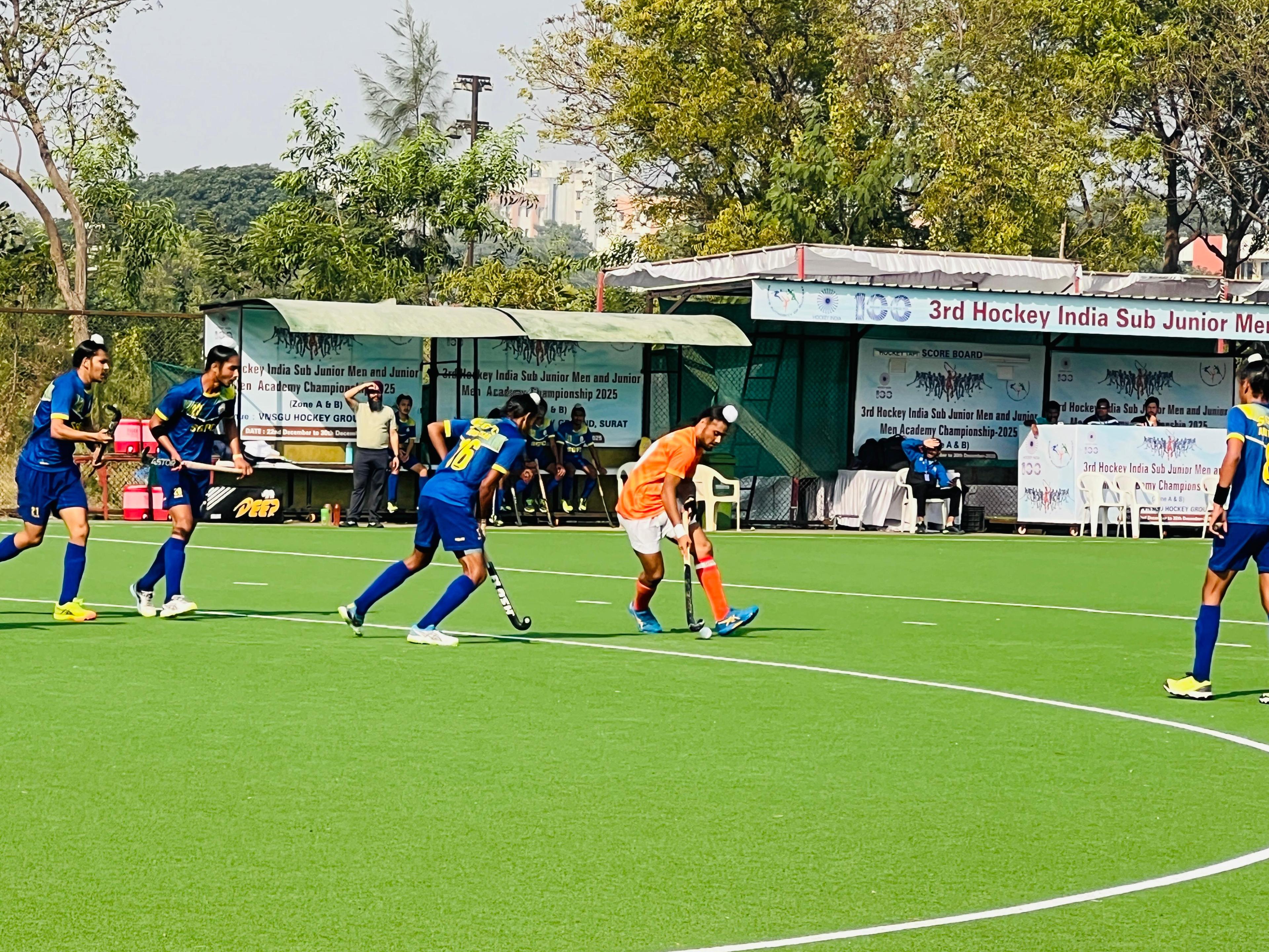 Roundglass Punjab Hockey Club win Sub-jr Men Academy C'ships Zone A & B title, to play final on Tuesday