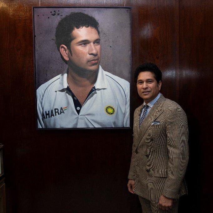 Sachin Tendulkar's portrait unveiled at Lord’s MCC museum
