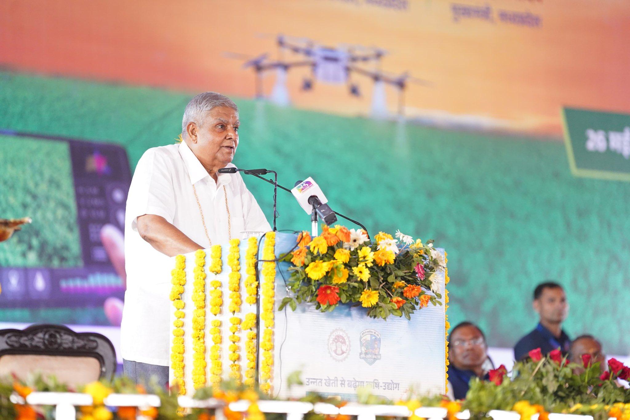 All subsidies should go directly to farmers' accounts: V-P Dhankhar