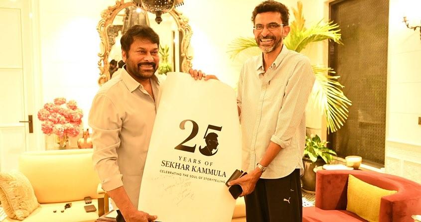 Kubera director Sekhar Kammula completes 25 years in cinema; Celebrates in Chiranjeevi's presence!