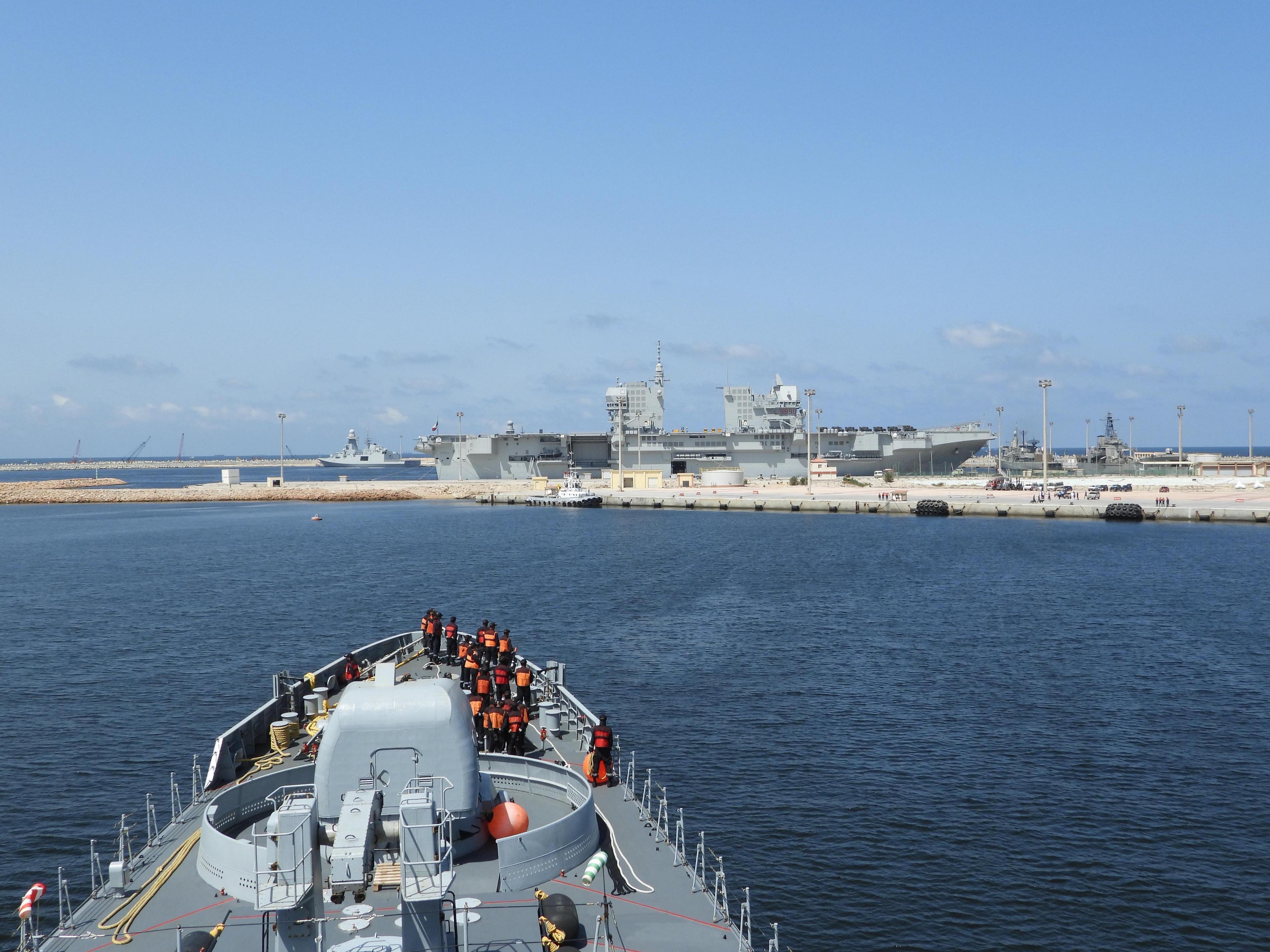 INS Trikand docks in Egypt, to participate in Exercise Bright Star 2025
