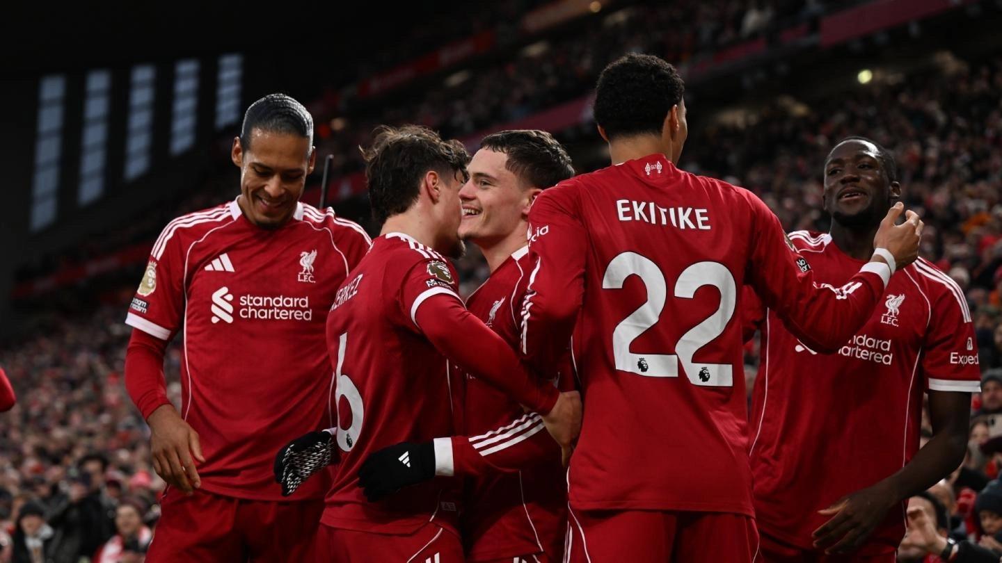 Premier League: Liverpool edge Wolves 2-1, Brentford win 4-1, Burnley hold Everton goalless on a busy day