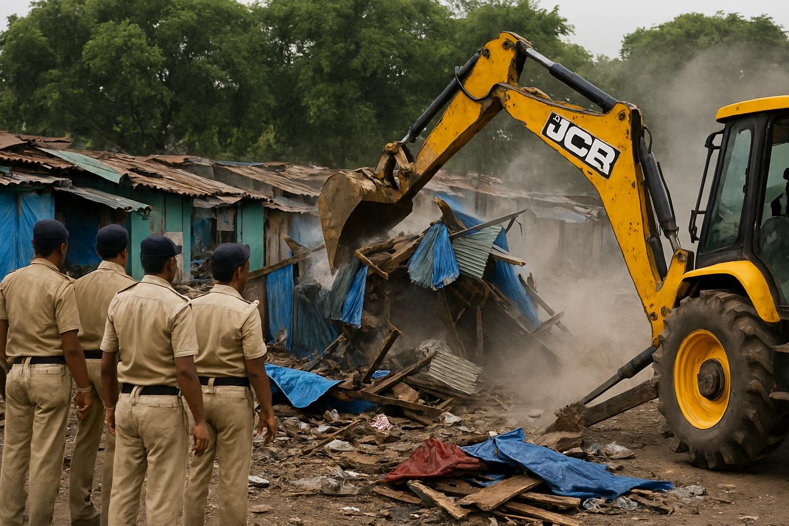 Gujarat: Demolition drive continues in Devbhoomi Dwarka; illegal structures razed