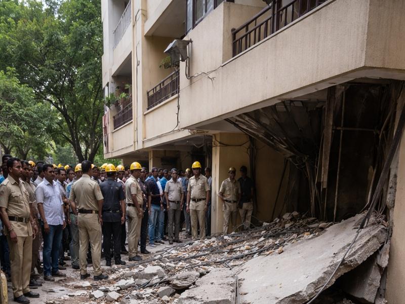Two electricians killed in balcony slab collapse in Hyderabad