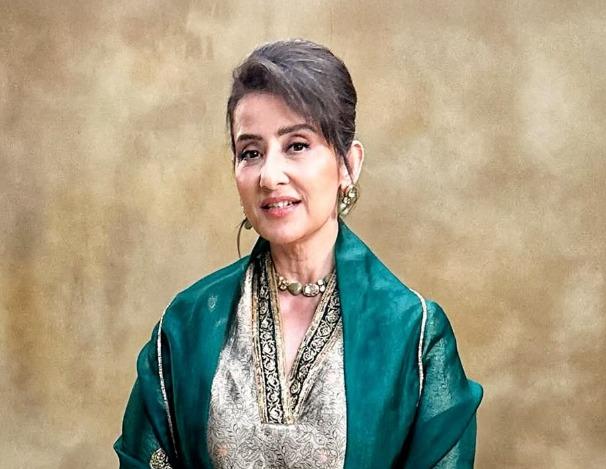 Manisha Koirala begins her Tuesday morning on a spiritual note