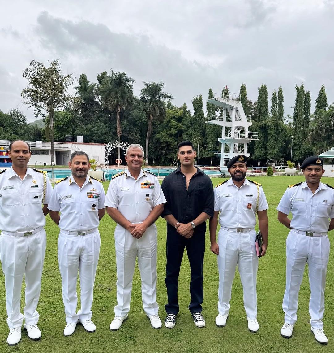 Ahan Shetty pays tribute to the Indian Armed Forces from 'Border 2' set this Independence Day