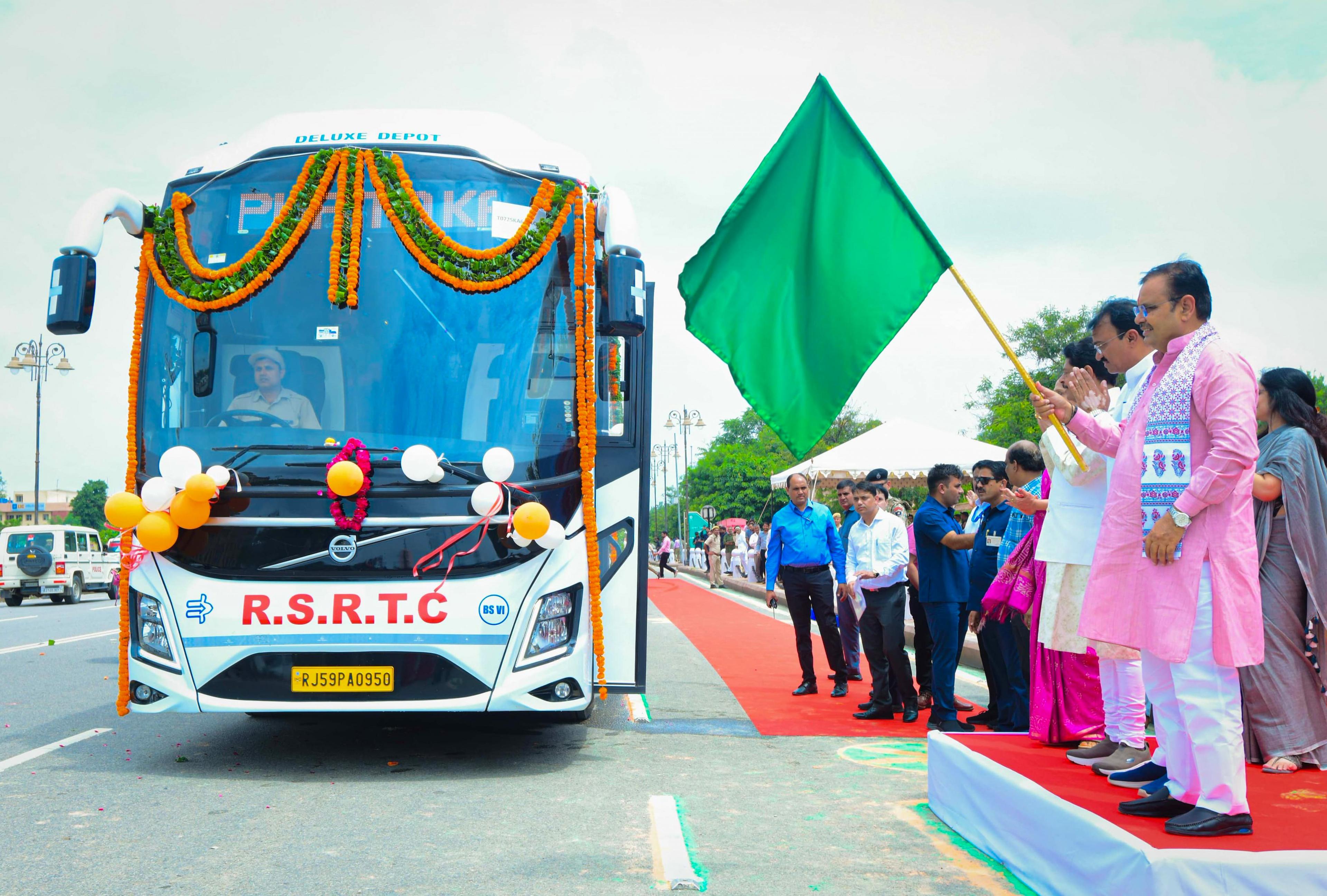 Rajasthan CM flags off 160 new roadways buses