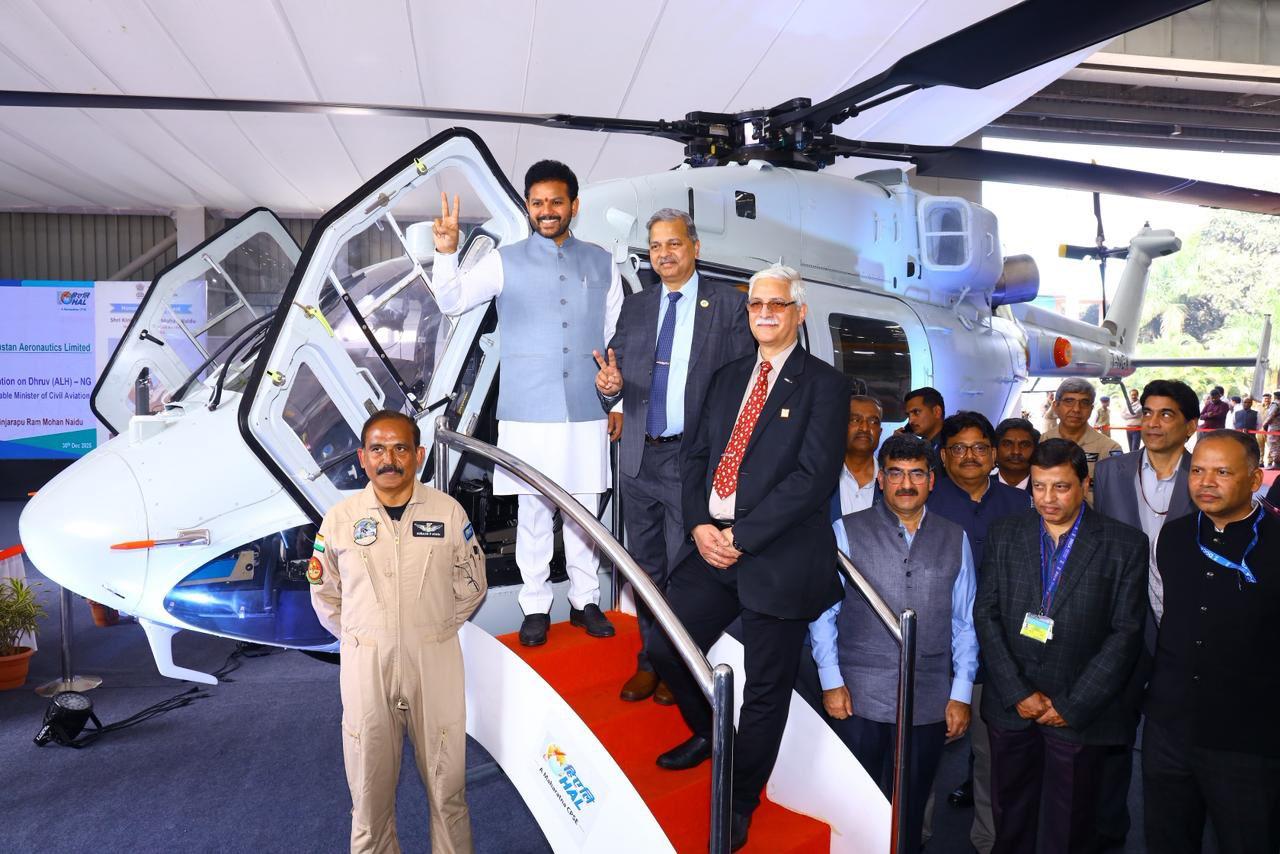 'Aim to see HAL choppers flying globally': Civil Aviation Minister Naidu flags off inaugural flight of Dhruv NG helicopter