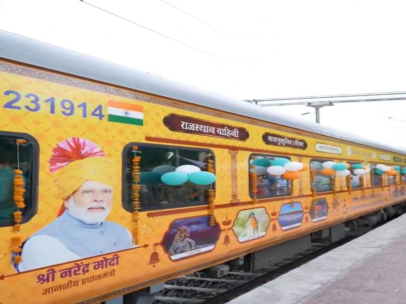 'Rajasthan Vahini Bharat Gaurav Tourist Train' flagged off for Rameswaram pilgrimage
