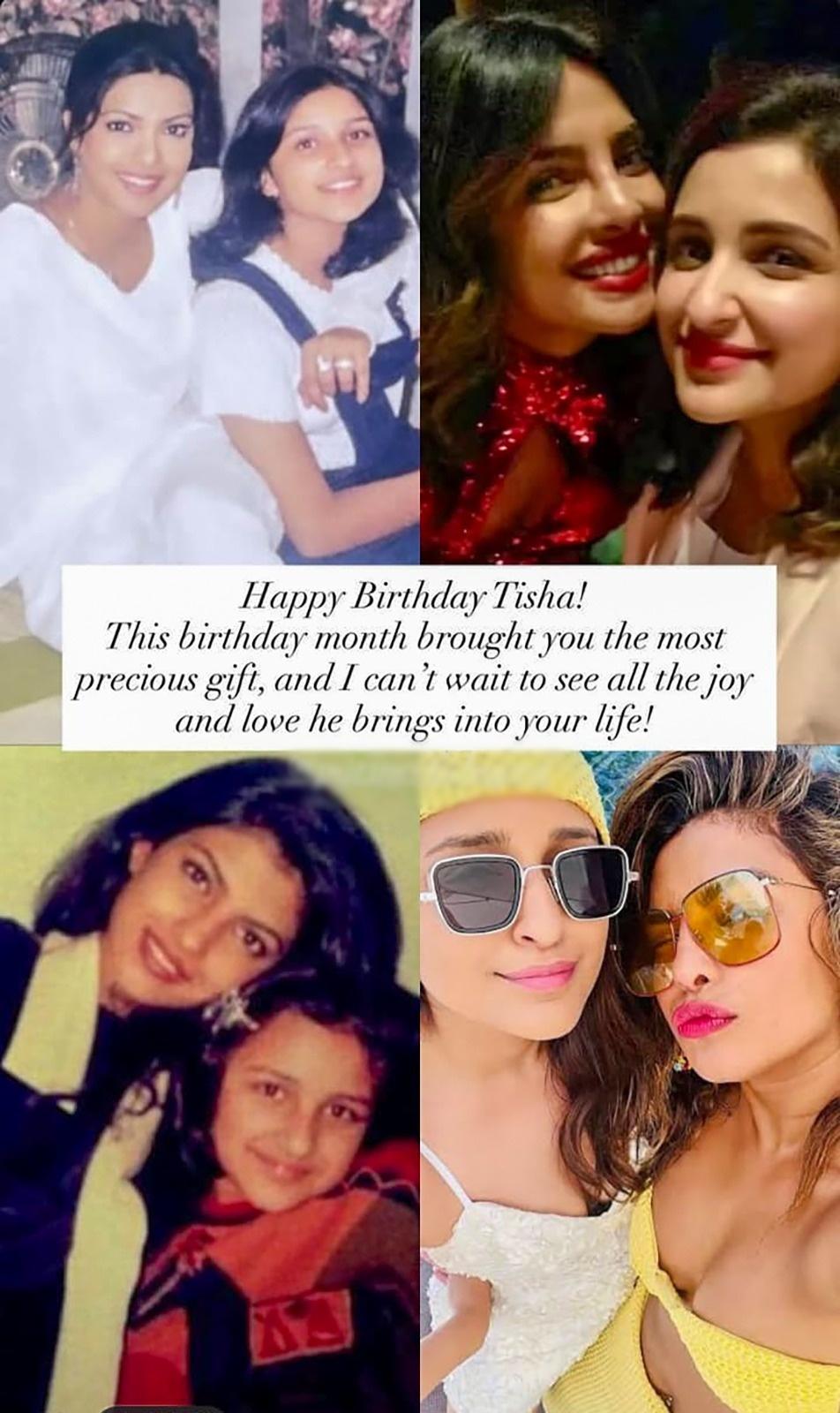 Priyanka Chopra wishes sister Parineeti Chopra on her first birthday post-motherhood