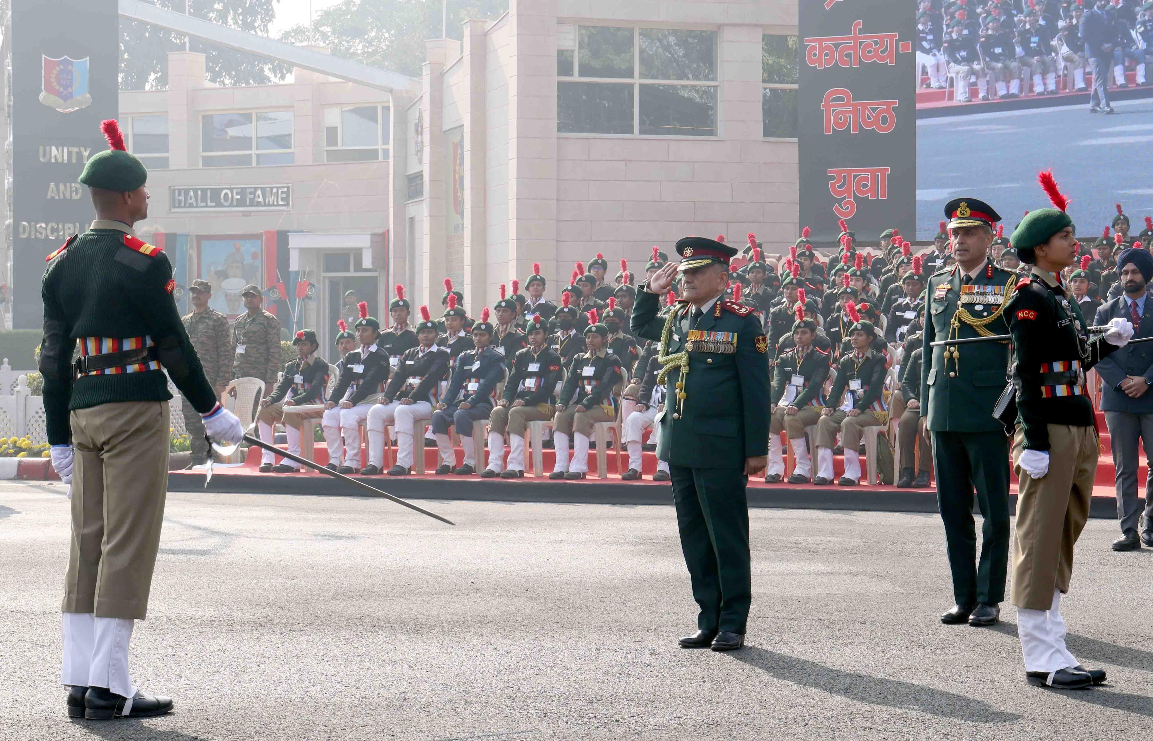 CDS General Anil Chauhan commends NCC cadets, inspires them to build Viksit Bharat