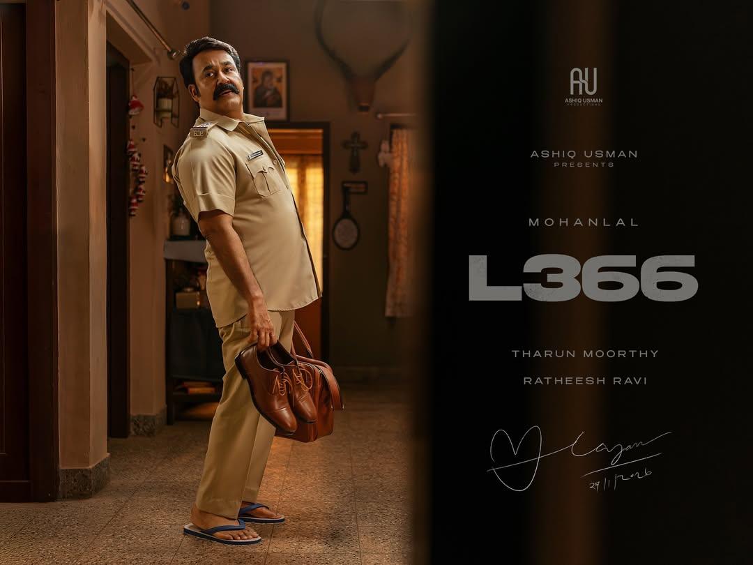 Mohanlal plays a character called T S Lovelajan in Tharun Moorthy's #L366