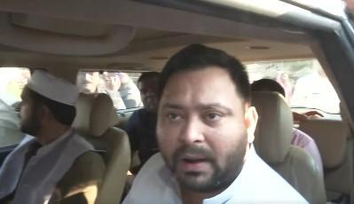 Tejashwi Yadav meets family of man killed in 'police firing' in Muzaffarpur