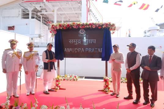 Defence Minister Rajnath Singh commissions ICG’s pollution control vessel ‘Samudra Pratap’