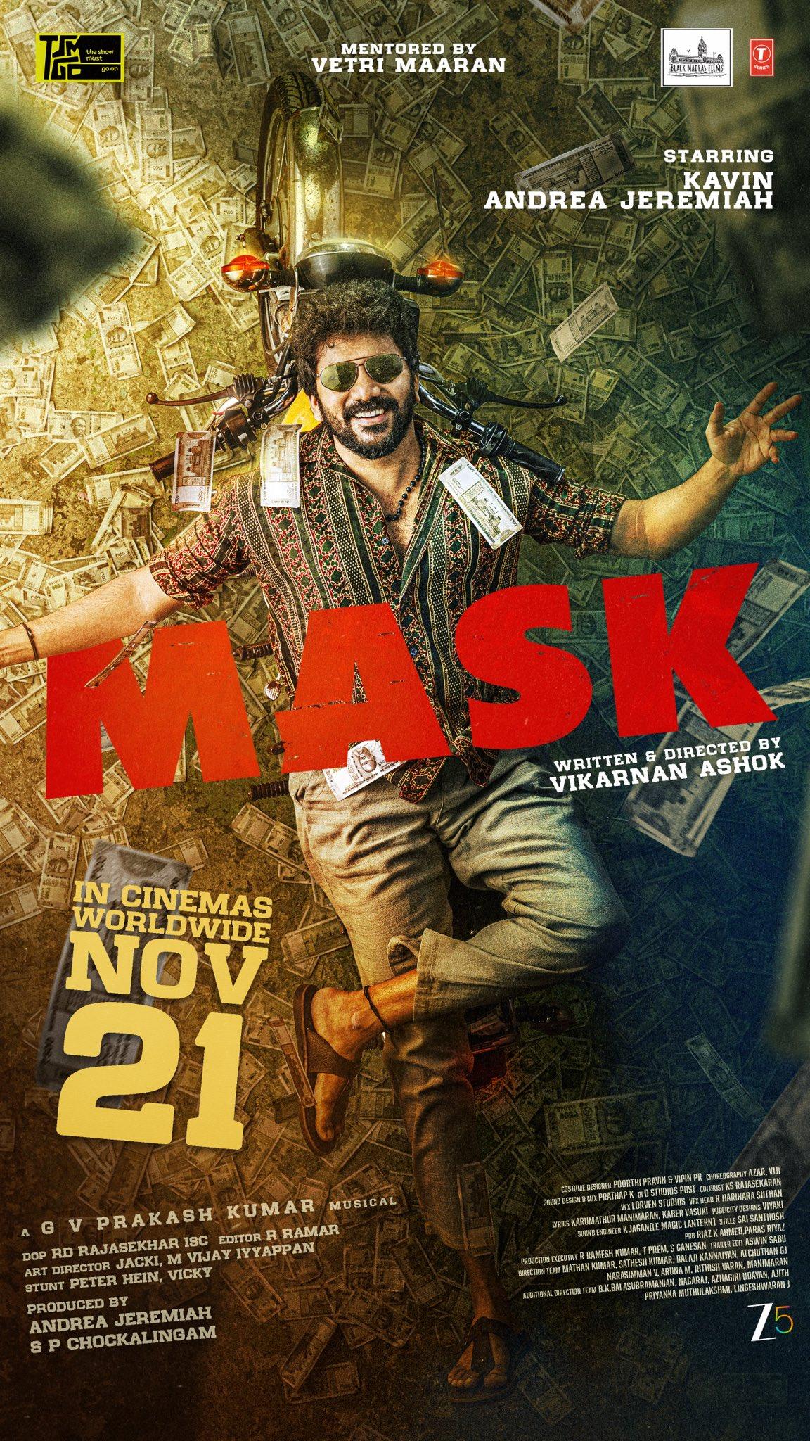 Kavin, Andrea Jeremiah-starrer 'Mask' to hit screens worldwide on November 21