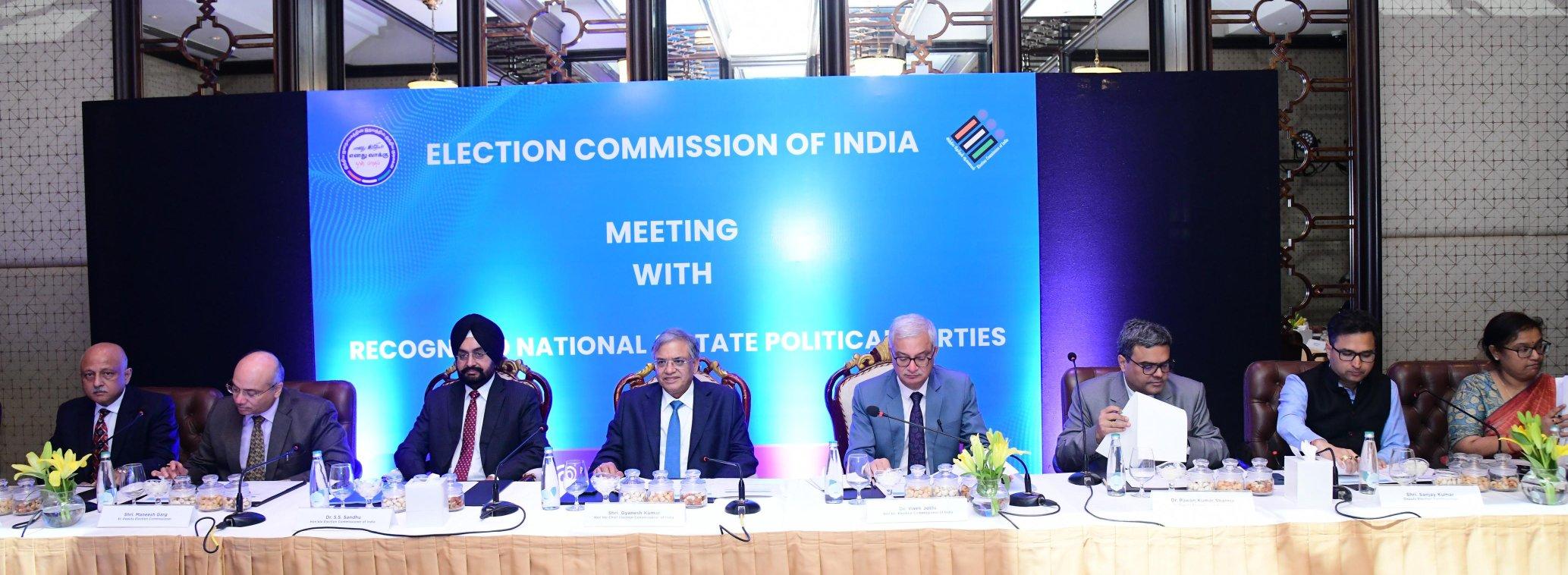 CEC, Election Commissioners engage with political parties in Chennai, assure free and fair polls