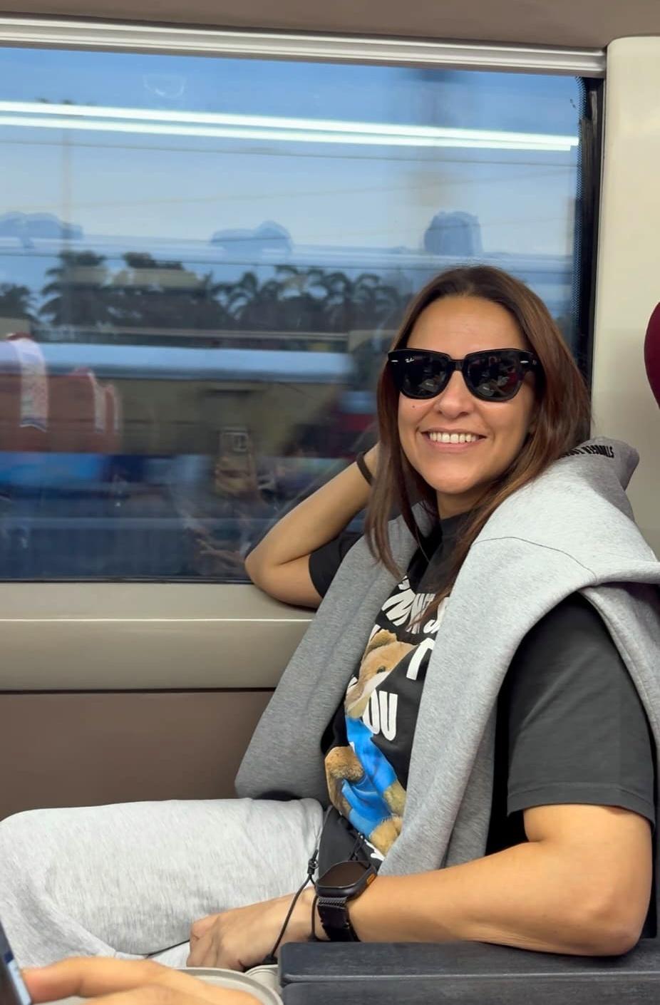 Neha Dhupia relives childhood memories as she takes a train journey from Mumbai to Surat