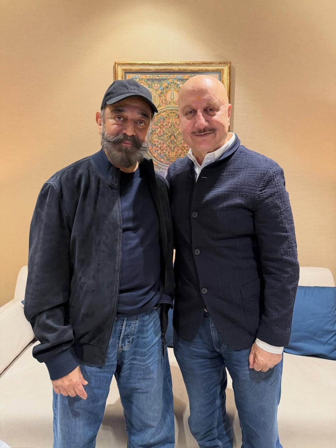 Anupam Kher discusses world cinema, favourite books & Rajinikanth with Kamal Haasan