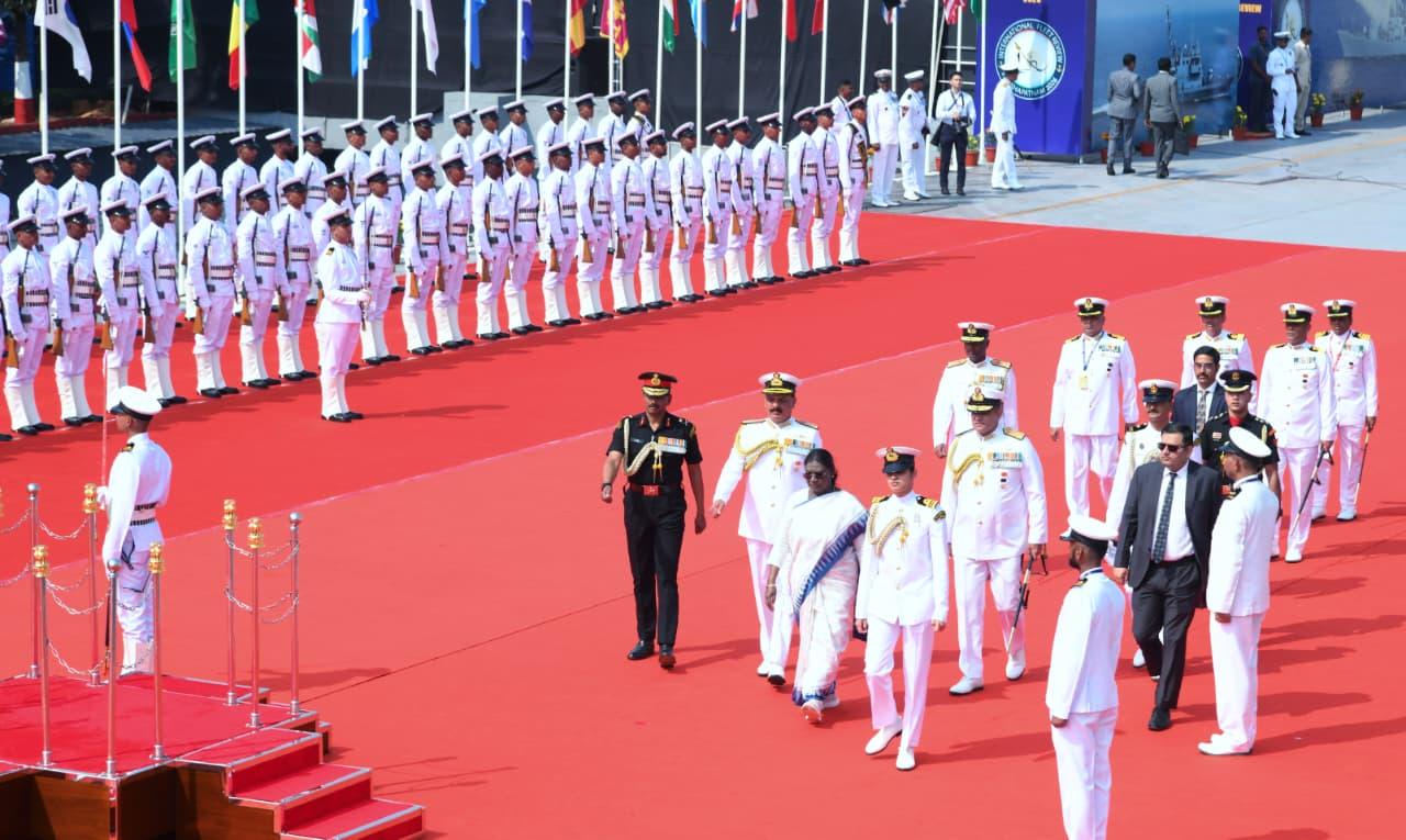 Navy vigilant in safeguarding India’s interests: President Murmu