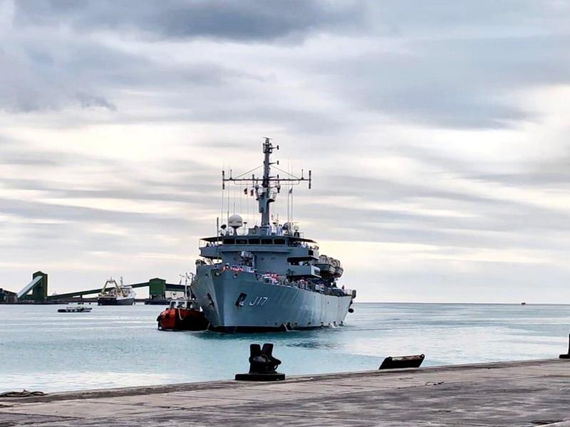 INS Sutlej completes hydrographic survey at Mauritius