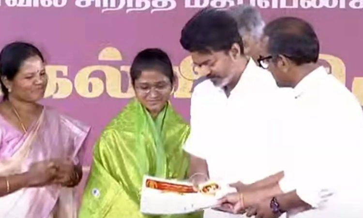 TVK felicitates Class 10, 12 Board exam toppers from 84 constituencies in TN
