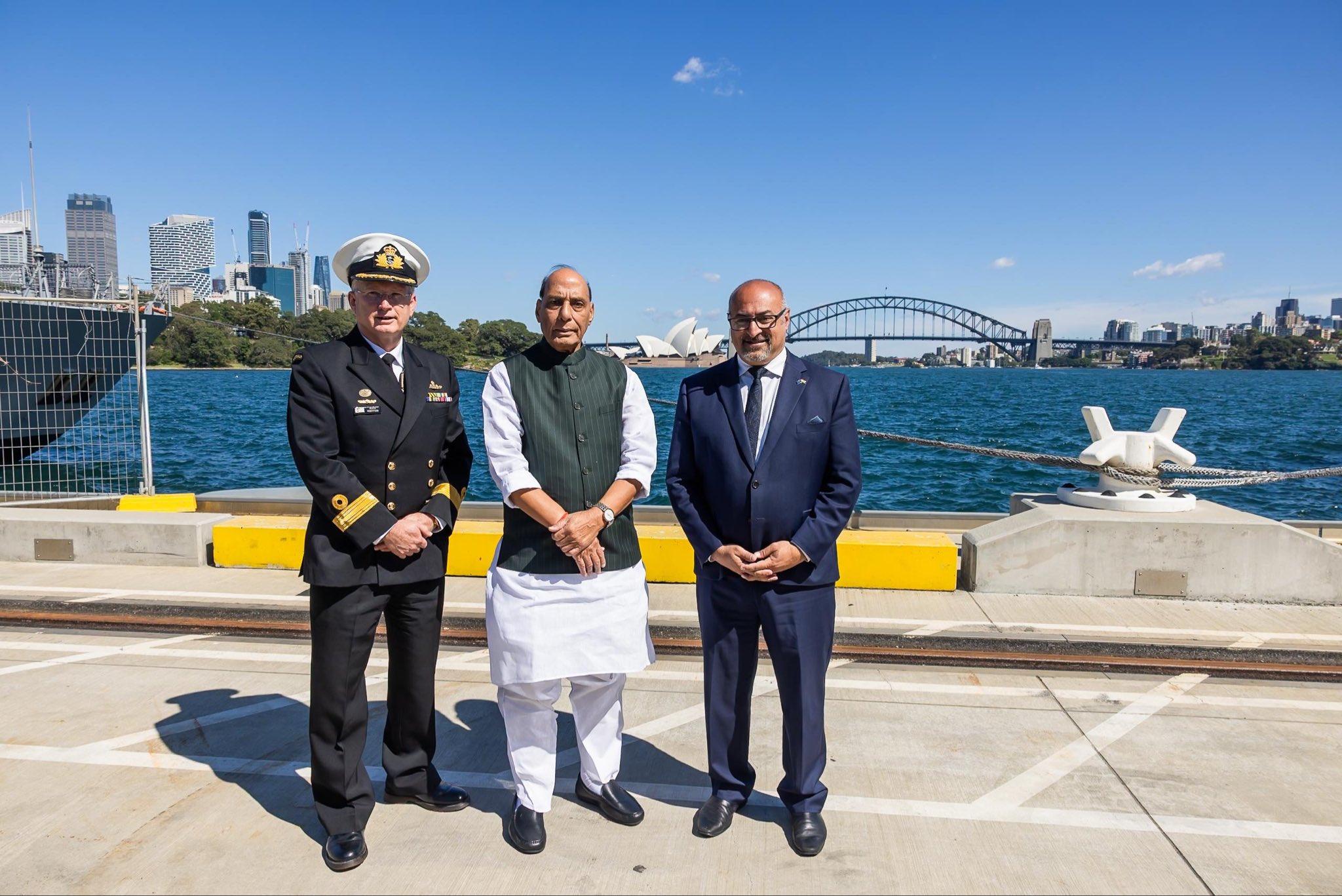 Rajnath Singh visits strategic Australian naval facility HMAS Kuttabul