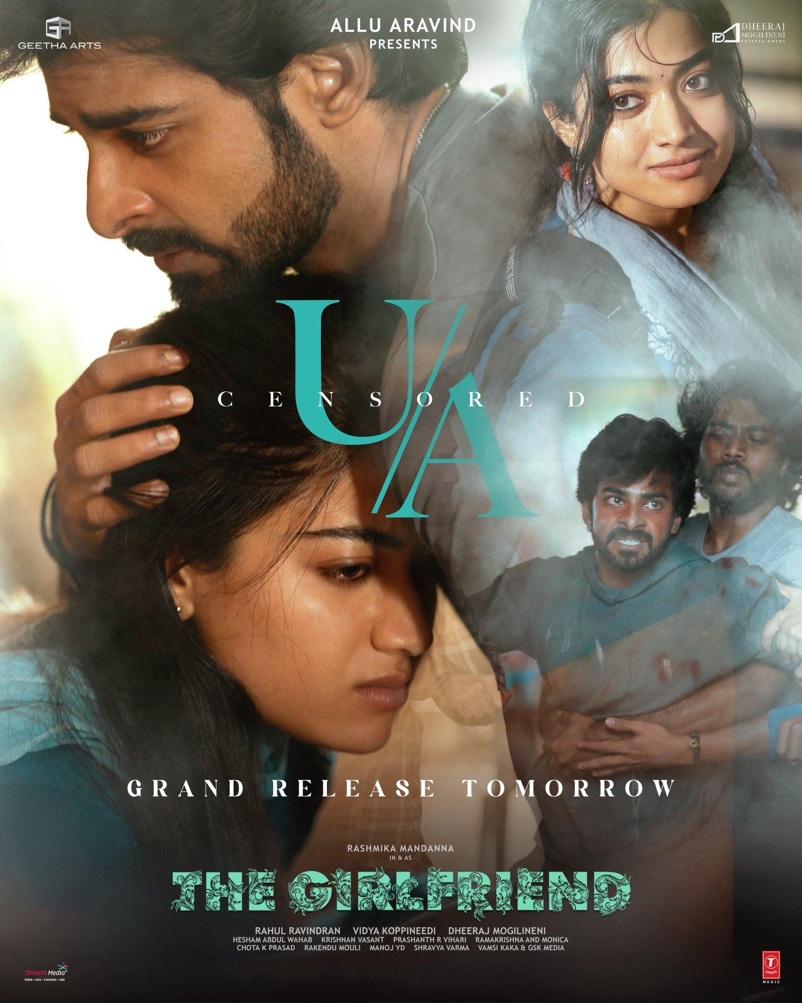 Censor Board clears Rashmika Mandanna's 'The Girlfriend' for release with U/A certificate