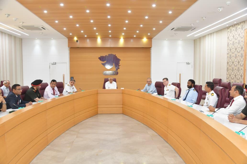 NDC officers meet CM Patel, study Gujarat’s economic model