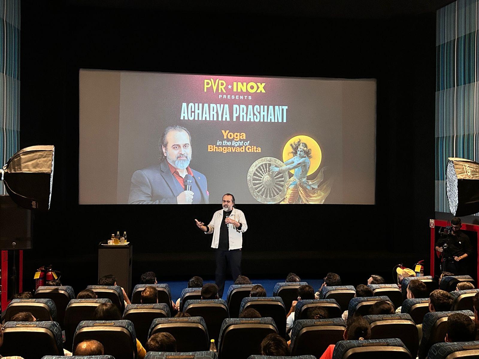 Acharya Prashant redefines yoga through Bhagavad Gita in cinema halls across India