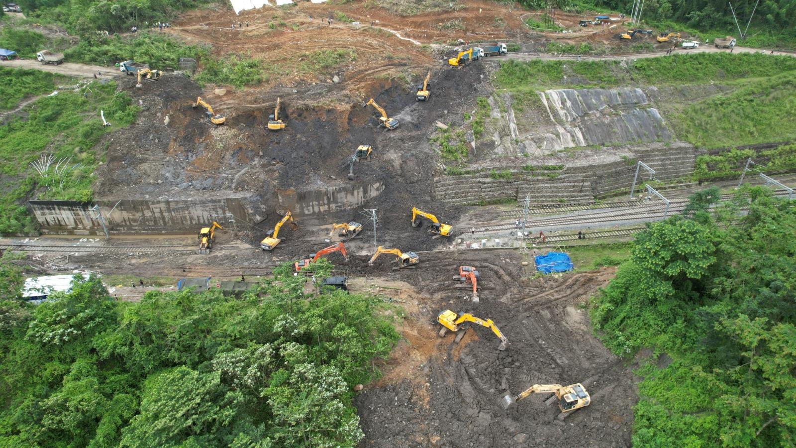 Train services remain disrupted in parts of NE due to landslides; restoration work underway in full swing