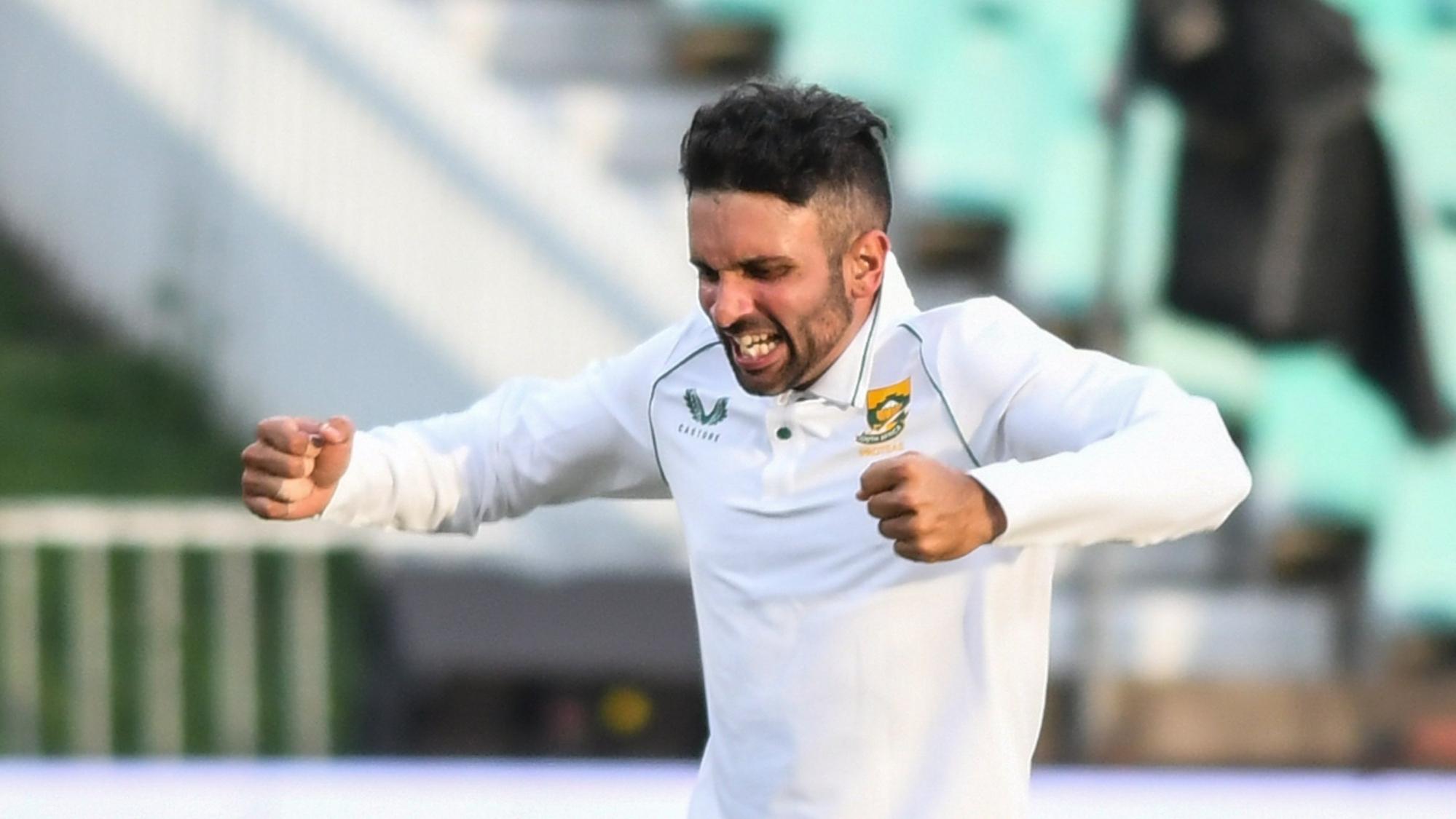 Keshav Maharaj ruled out of second Test against Zimbabwe with groin strain