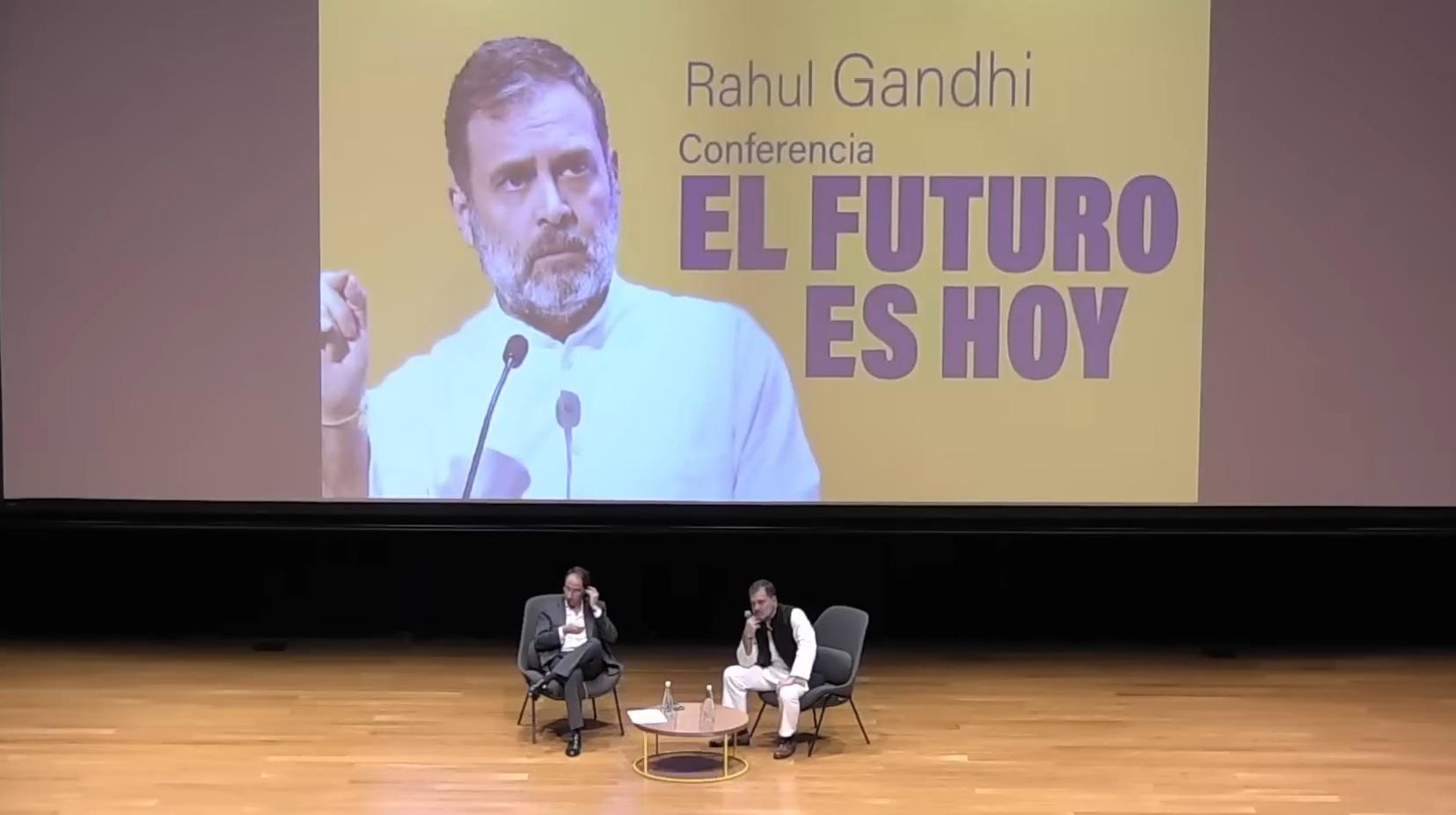 Democratic system under attack in India, says Rahul Gandhi in Columbia