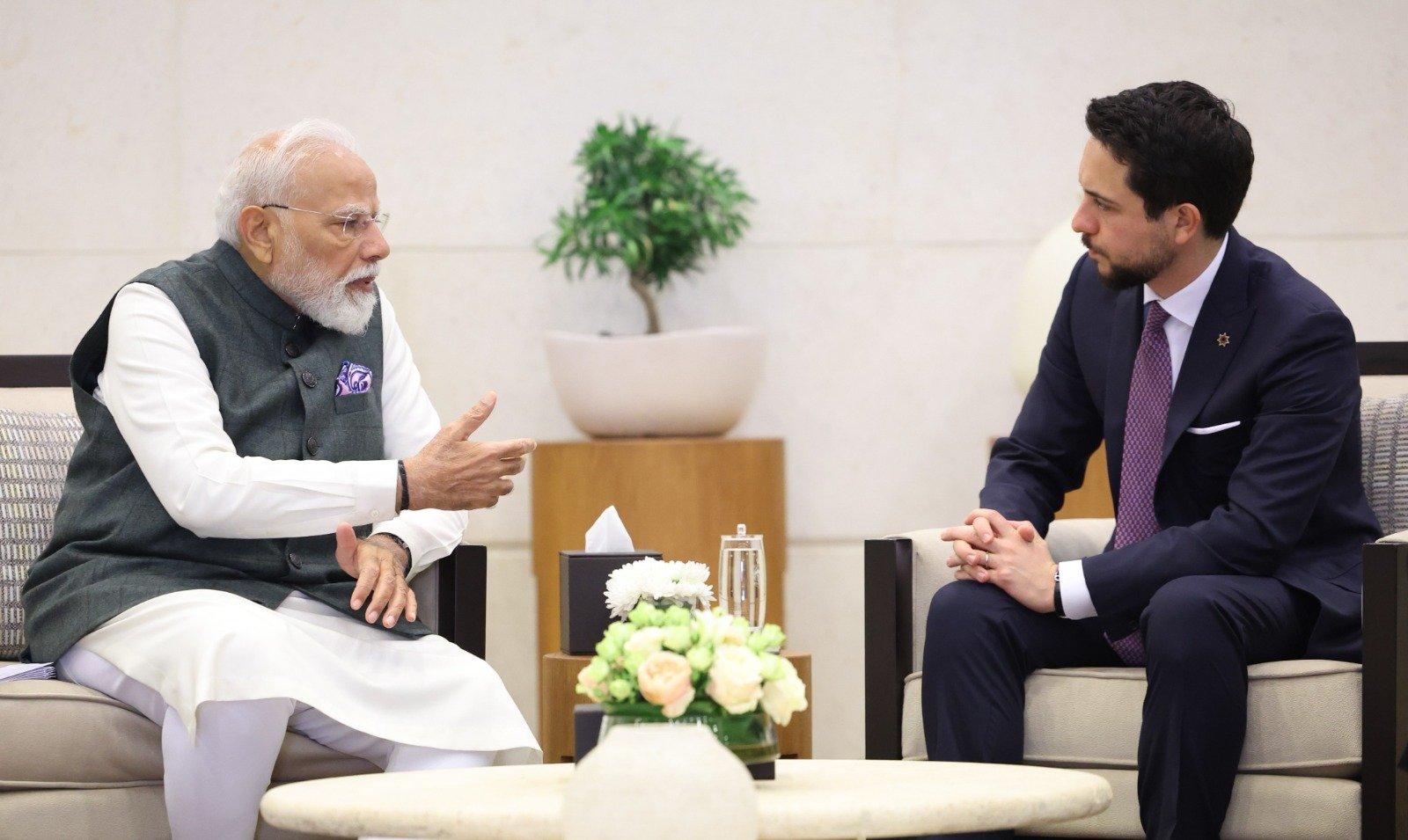 PM Modi lauds Jordan's Crown Prince's contributions to youth development, innovation