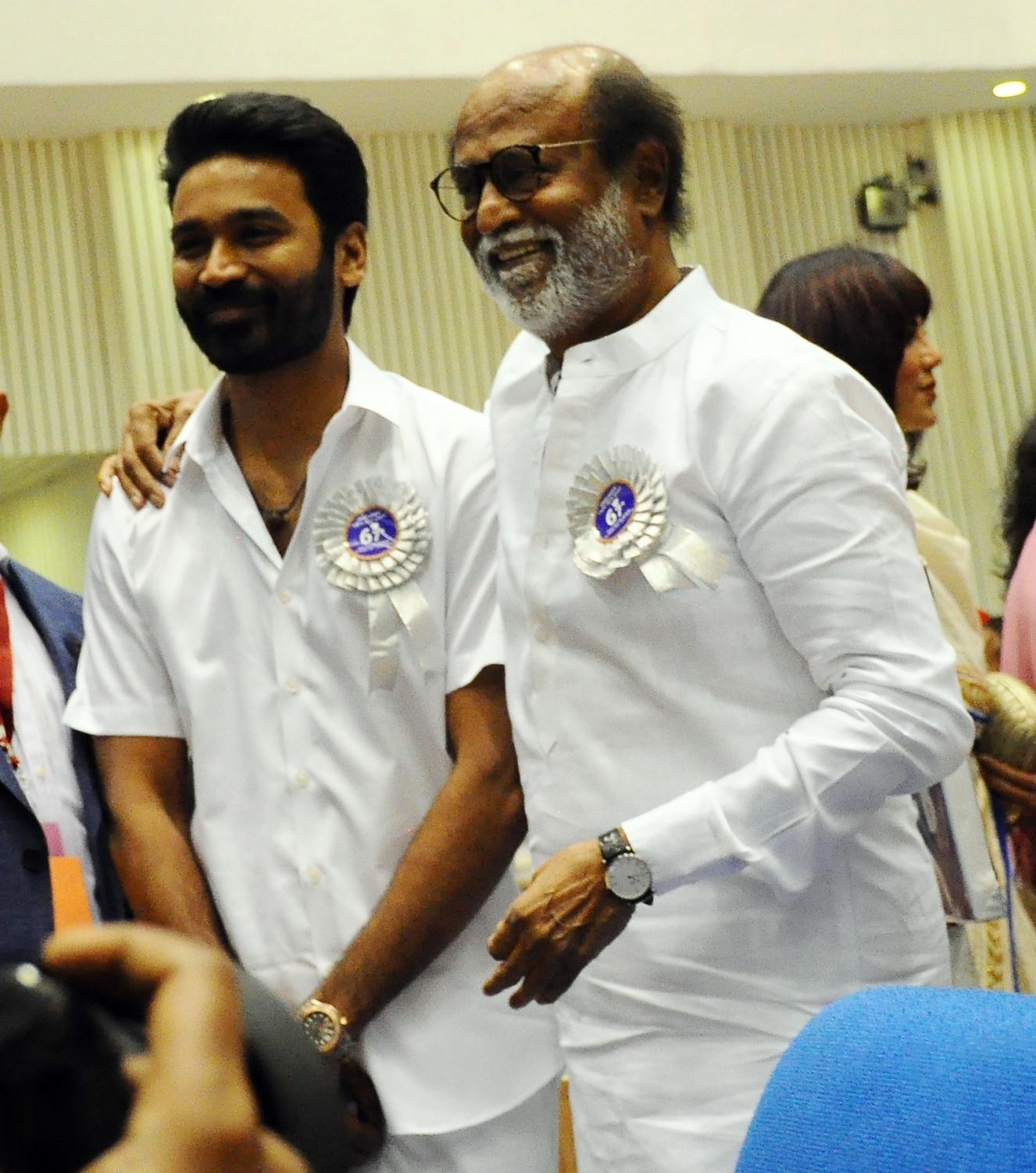 Dhanush says 'Happy birthday Thalaiva' as Rajinikanth turns 75