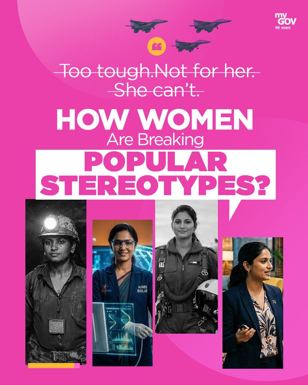 On International Women's Day, PM Modi shares how 'she is breaking stereotypes'