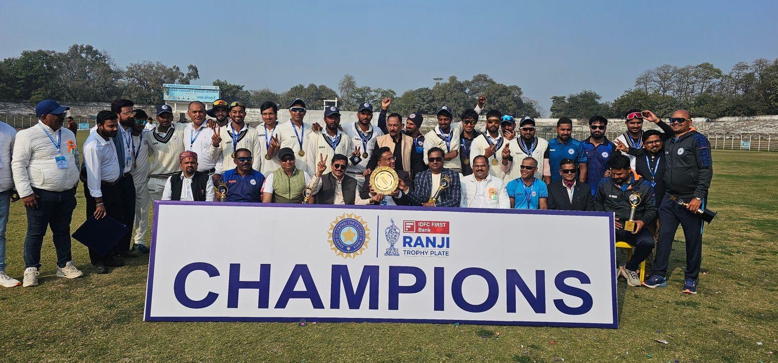 Proud of the character shown by players, says BCA chief Harsh Vardhan after historic Ranji Plate triumph