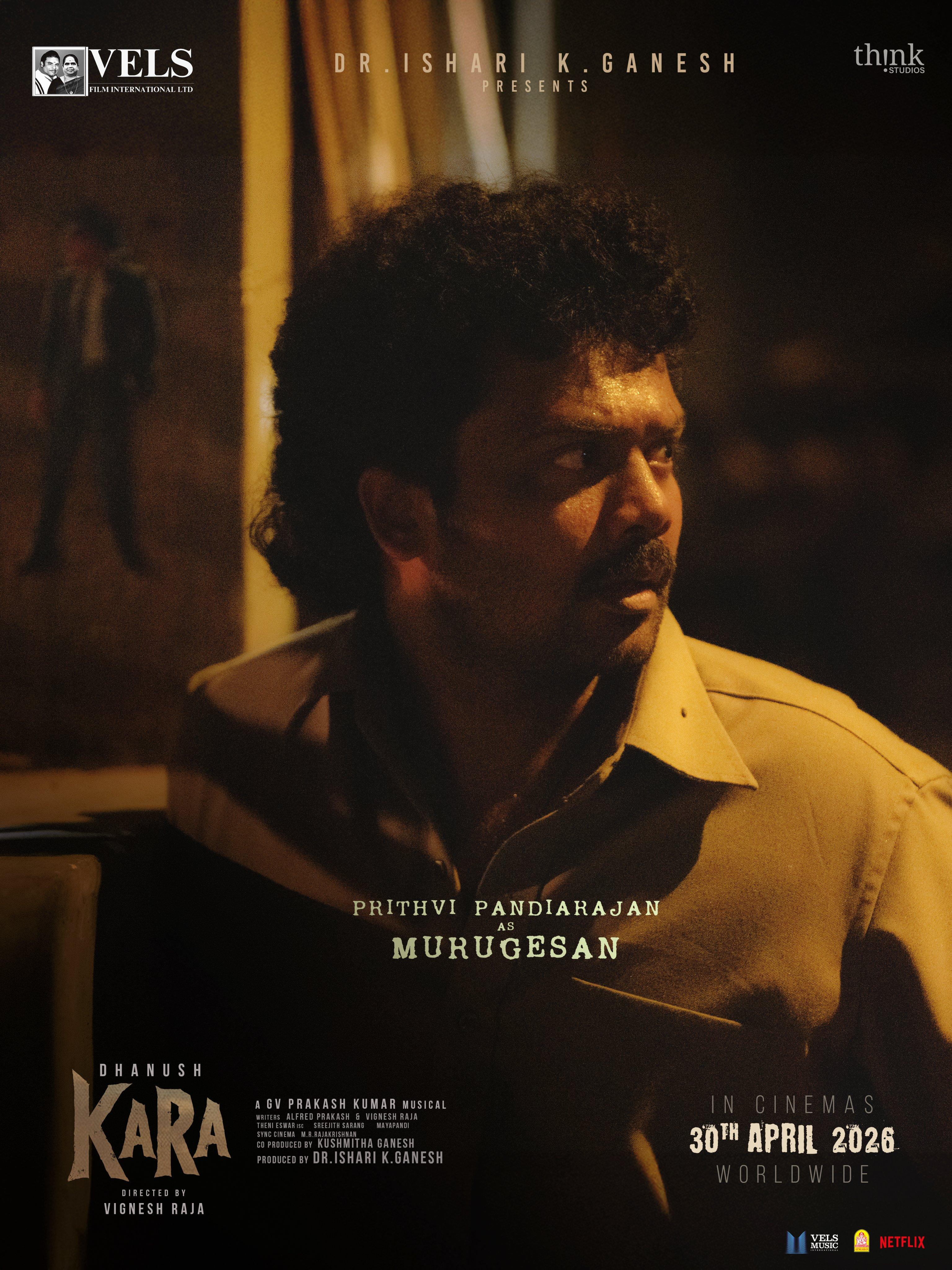 Prithvi Pandiarajan plays Murugesan in Dhanush-starrer 'Kara'