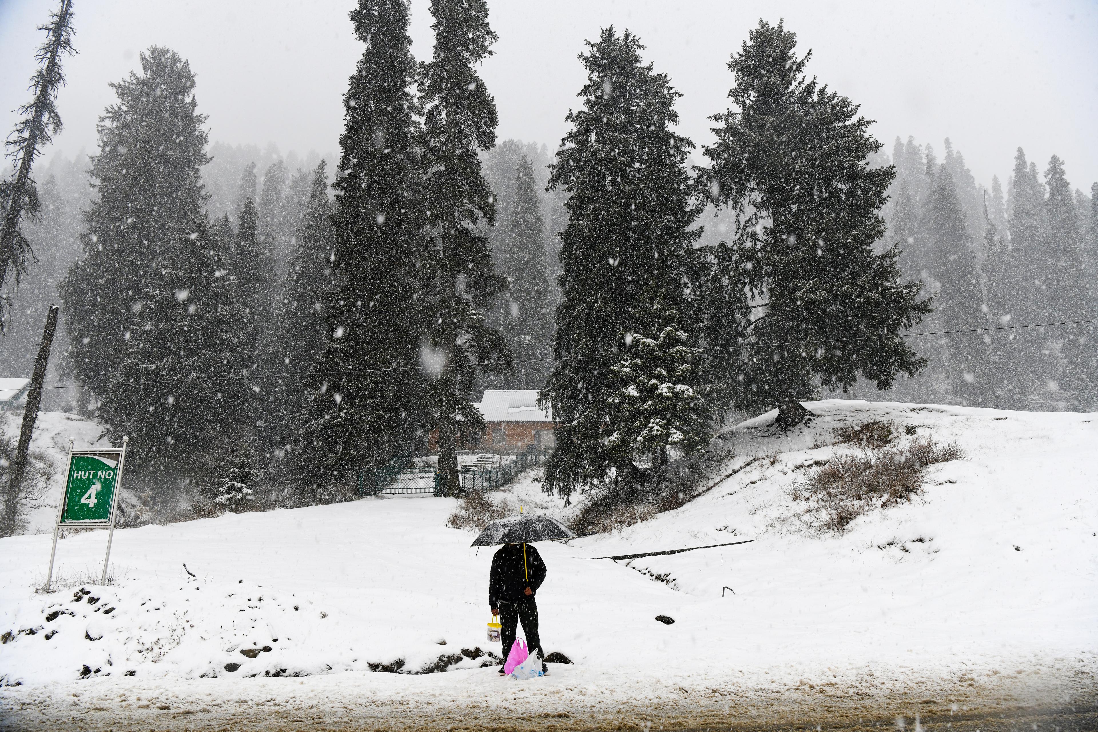 Season’s first snowfall enlivens Kashmir; Gulmarg awaits Christmas, New Year eve revellers