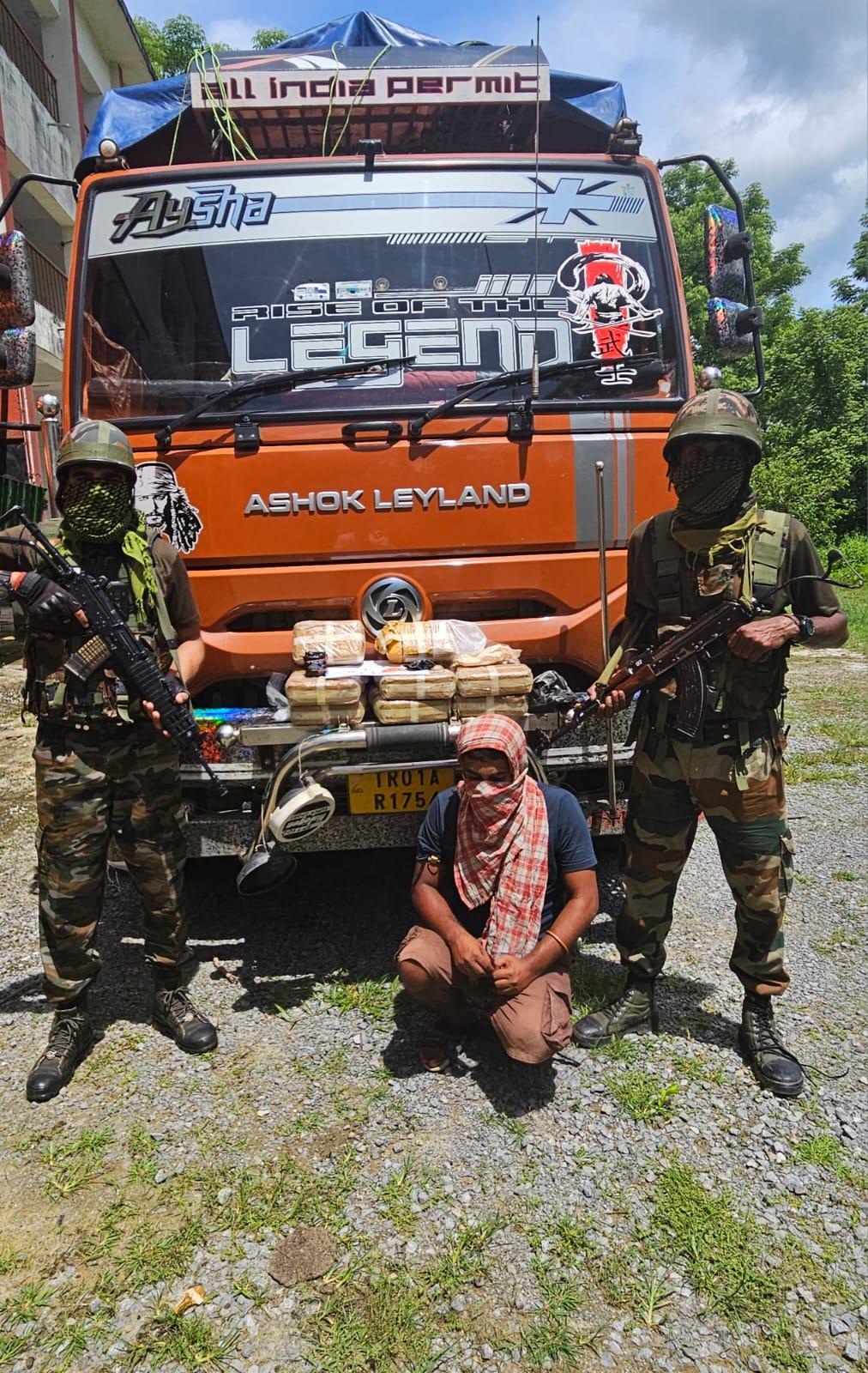 Tripura: Assam Rifles seize Meth tablets worth Rs 14 crore, one arrested