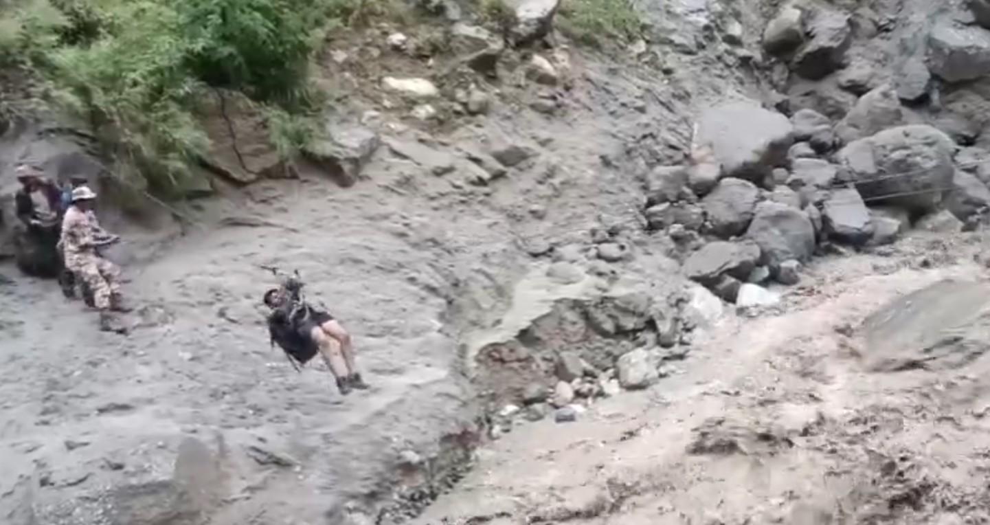 413 pilgrims rescued from Kinnaur Kailash trek by ITBP, NDRF after bridges washed away in Himachal