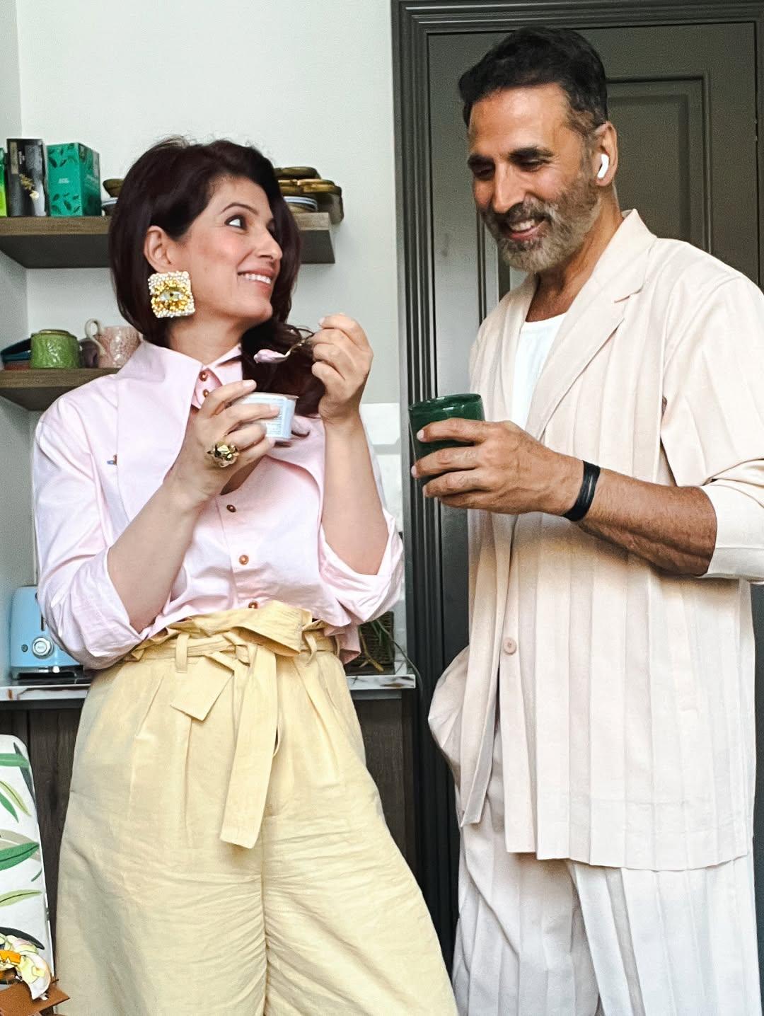 Twinkle shares picture with Akshay Kumar after ‘long day of cricket’